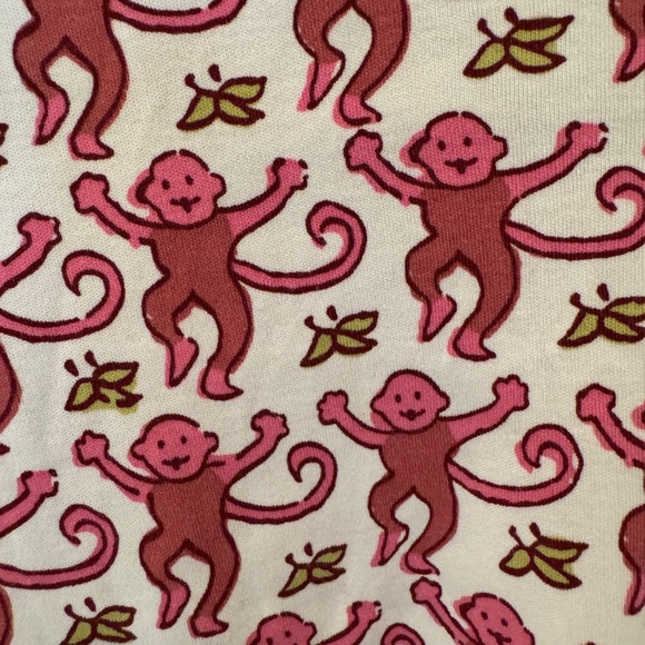 Roller Rabbit Pink Monkey PJs - Picture 3 of 4